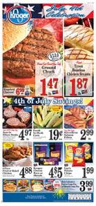 Our local Kroger store had great sales on ground beef, chicken and steak.